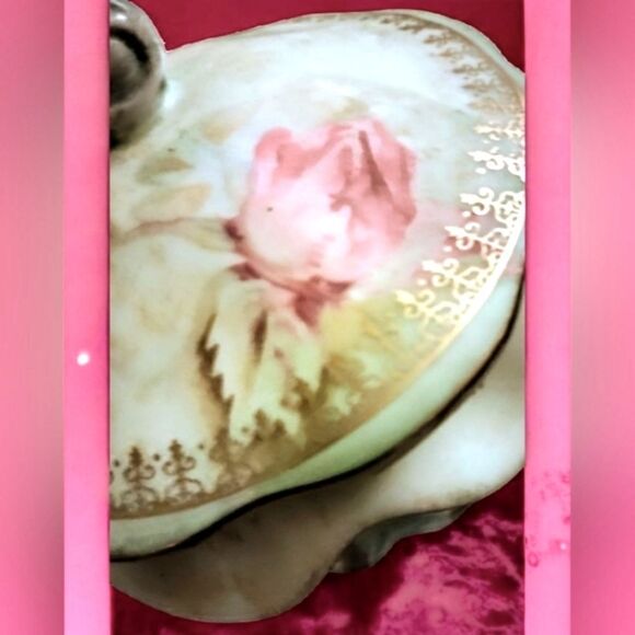 Sugar Bowl Limoges France Hand Painted Signed With/Lid - Picture 12 of 15